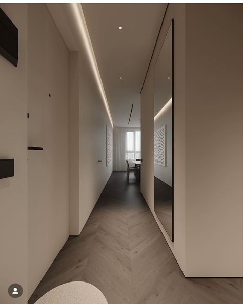 Gabdullin Kamil, Apartment Corridor Design, Modern Minimal Interior Design, Minimalism Interior Design, Modern Minimal Interior, Modern Minimalist Interior Design, Interior Design Minimal, Astana Kazakhstan, Interior Design Hallway