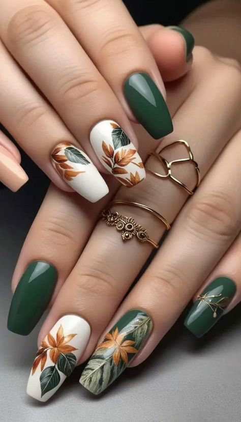 November Nails, Fall Nail Trends, Fall Nail Art Designs, Short Nails Art, Fall Nail Art, Autumn Nails, Fall Nail, Nail Designs Spring, Fall Nail Designs