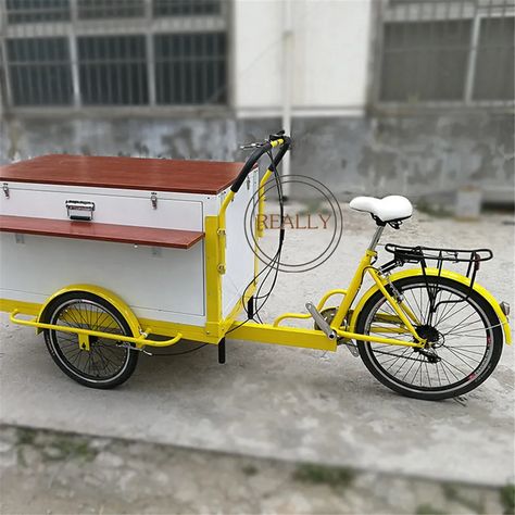 Commercial Coffee Cart Vending Truck Bike Coffee Bike Trailer Cargo Coffee For Sale - Electric Bicycle - AliExpress Street Food Cart, Vending Cart, Three Wheel Scooters, Craft Coffee, Hot Dog Cart, Food Carts, Adult Tricycle, Coffee Bike, Bicycle Pedal