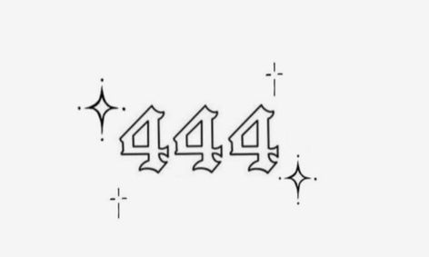 444 Tattoo Design, Satanic Tattoos, 444 Tattoo, Tattoo Outline Drawing, Outline Drawing, Tattoo Outline, Outline Drawings, Tattoo Design, Tatting