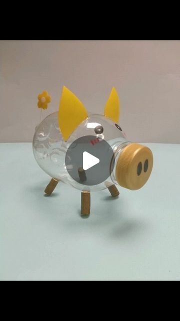 Homemade Piggy Bank, Homemade Piggy Banks, Try It, Piggy Bank, Kids And Parenting, Paper Craft, To Learn, Paper Crafts, The Creator