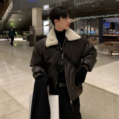 49138441453856|49138441486624|49138441519392|49138441552160 Streetwear Korean, Men Streetwear, Winter Jacket Men, Padded Coat, Cotton Coat, Loose Shorts, Short Coat, Carb Recipes, Leather Jacket Men