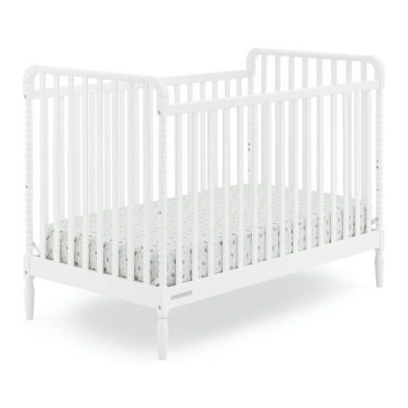 Set the foundation for a charming and sophisticated nursery with the Lily 4-in-1 Convertible Crib by Delta Children. Featuring intricate wood turnings and an airy, slat construction, this Jenny Lind-inspired crib is a forever classic. A versatile piece that adjusts to your babys growth, this crib has three mattress heights, and transitions to a toddler bed, daybed and sofa when paired with the conversion kit (sold separately). Plus, the Lily 4-in-1 Convertible Crib is GREENGUARD Gold Certified, which means its built to contribute to cleaner air for a healthy home. Available in Bianca White and Walnut Espresso. Crib mattress sold separately. To complete the look, pair this crib with the coordinating Lily 3 Drawer Dresser. Delta Children was founded around the idea of making safe, high-quali Sophisticated Nursery, Jenny Lind, 3 Drawer Dresser, Delta Children, Toddler Furniture, Convertible Crib, Crib Mattress, Drawer Dresser, 3 Drawer