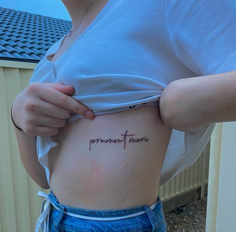 tattoo, dermot kennedy, permanent reverie, body tattoo, minimalist tattoo Lyrics Tattoo, Lyric Tattoos, Family Tattoos, Rib Tattoo, Get A Tattoo, First Tattoo, Piercing Tattoo, New Tattoos, Ink Tattoo