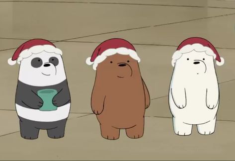 Christmas Matching Icons Trio, Cartoon Trio Pfp, Christmas Group Pfp, 3 Person Matching Pfp Christmas, Matching Wallpaper For 3 Best Friends, Ice Bear Christmas, Christmas Trio Matching Pfp, Trio Christmas Pfp, Christmas Pfp Trio