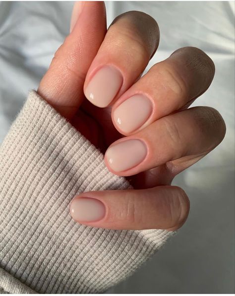 Bridesmaid Nails Matte, Neutral Autumn Nails Short, Minimal Pedicure, Short Nail Designs Nude, Light Neutral Nails, Neutral Nail Designs 2024, Simple Holiday Nails Short, Gel Nails Neutral, Mail Short