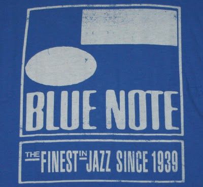 Blue Note Records is a jazz record label, established in 1939 by Alfred Lion and Max Margulis. It derives its name from the characteristic "blue notes" of jazz and the blues.  Originally dedicated to recording traditional jazz and small group swing, from 1947 the label began to switch its attention to modern jazz. While the original company did not itself record many of the pioneers of bebop, exceptions are Thelonious Monk, Fats Navarro and Bud Powell. Record Label Logo, Blue Note Jazz, Black Arts Movement, Vinyl Board, Black Arts, Record Covers, Square Logo, Jazz Club, Concert Poster