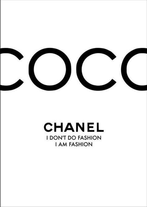 Coco Chanel Poster, Chanel Art Print, Dressing Chic, Typography Wall Decor, Chanel Poster, Chanel Wall Art, Chanel Art, Fashion Poster Design, Iphone Art