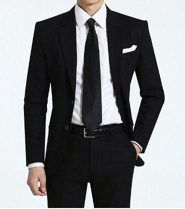 Black Suit And Tie, Groom Suit Black, Best Suits For Men, Terno Slim, Blazer Outfits Men, Black Suit Men, Suits Men Business, Formal Mens Fashion, Dress Suits For Men