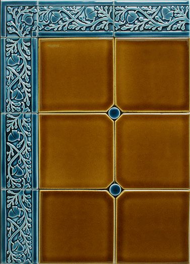 Arts And Craft Fireplace, Arts And Crafts Mantle, Art Tiles Ceramic, Arts And Crafts House Renovation, Art Tiles Ideas, Fireplace Floor, Arts And Crafts Architecture, Arts And Crafts Movement Design, Art Deco Tile