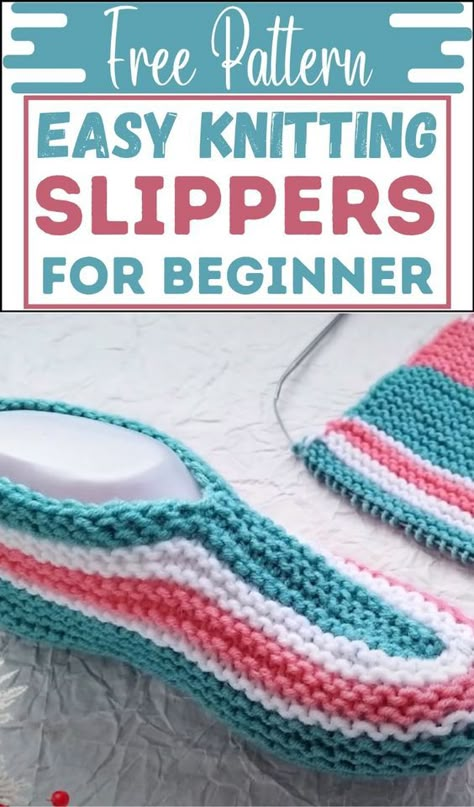 This Easy Slippers Knitting Pattern for Beginners is a gem for anyone looking to dip their toes into the world of knitting. Loom Knit Slippers Free Pattern, Knitted Slippers Free Pattern Easy, Easy Crochet Slippers For Beginners, Easy Knit Slippers For Beginners, Straight Needle Knitting, Mittens Knitting Pattern Free, Slippers Knitting Pattern, Easy Mittens, Knitting Hat Patterns