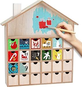 The Works Wooden Advent Calendar, Painted Advent Calendar, Reusable Advent Calendar, Christmas Countdown Diy, Wooden Advent Calendar, Wooden Calendar, Baby Calendar, Diy Calendar, Diy Advent Calendar