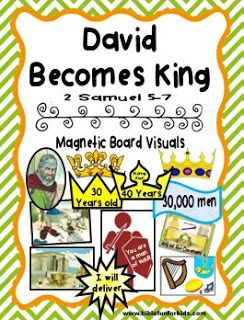 Cathy's Corner: David Becomes King King Saul, Battle Of Jericho, Bible Songs, Sunday School Activities, Christian Education, Childrens Bible, Flip Chart, Christian Kids, Bible Activities