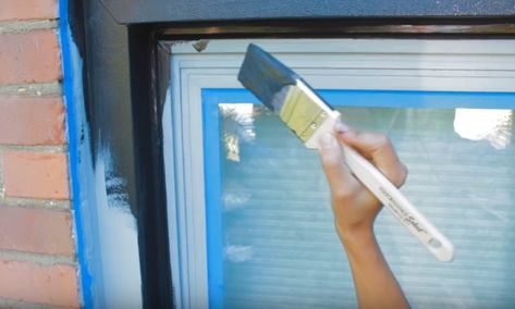 10 Easy Steps to Paint Window Frames Painted Outdoor Window Frames, How To Paint A Window Frame, Paint Aluminum Window Frame, Painted Aluminum Window Frames, Painting Aluminum Window Frames, Window Frame Painting, How To Paint Aluminum Window Frames, Painting Exterior Windows, Painting Window Trim