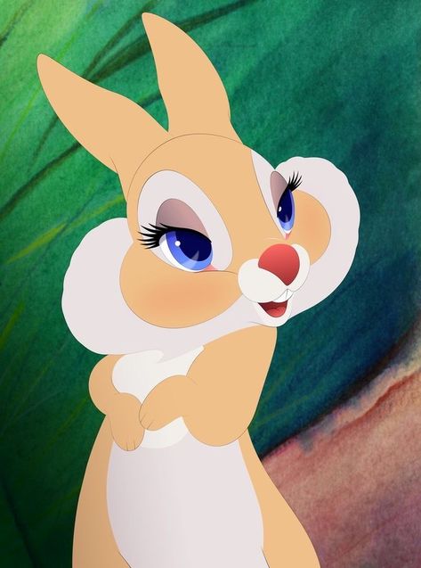 Miss Bunny, Cute Disney Characters, Bambi Disney, Disney Icons, Old Disney, Disney Tattoos, Cartoon Icons, Cartoon Profile Pics, Animal Coloring Pages