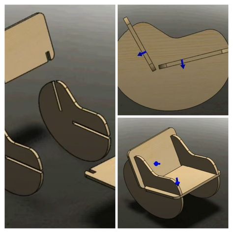 Chairs Unique, Cnc Plans, Furniture Details Design, Baby Wallpaper, Folding Furniture, Plywood Furniture, Furniture Details, Woodworking Techniques