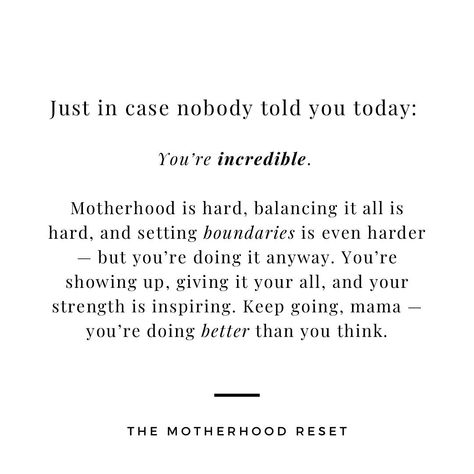 On the hardest days, we push through, Mama, and hold on to the reasons it’s all worth it. 🤍🤍🤍 Follow @themotherhoodreset for more content that unmasks the reality of motherhood 🤍 @themotherhoodreset @themotherhoodreset @themotherhoodreset - - - - - Motherhood, Postpartum, Newborn, Mum, Family, Parenting, Parenthood, Quotes, Mom, Toddler, Baby , Dad #mom #postpartum #newborn #toddlerlife #burnout #motivation #love #instadaily #motherhood #motherhoodunplugged #mumlife #mum #parenthood #fa... You’re A Good Mom, 3rd Trimester Quotes, Newborn Mom Quotes, Quotes For Moms Who Are Struggling, Motherhood Is Hard Quotes, Burnout Motivation, Mom Therapy, Co Parenting Quotes, First Time Mom Quotes