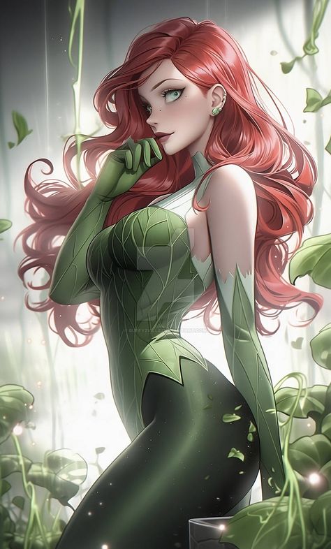 Poison Ivy Marvel, Poison Ivy Pictures, Dc Poison Ivy, Dc Super Hero Girls, Katherine Mcnamara, Rabbit Art, Hero Girl, Jessica Rabbit, Dc Heroes