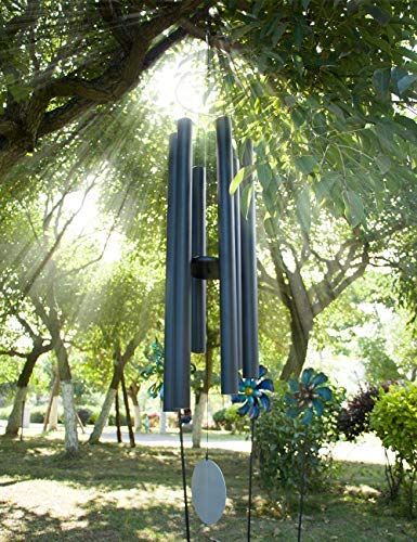 PRICES MAY VARY. Wind Chimes Outdoor Large are made of beech and anodized aluminum, thick tubing wall creates a longer lasting deep tone, the sound is soft and relaxing Metal Wind Chimes - Each tube is precision tuned to pentatonic scale. It is the most popular outdoor wind chimes With this Music Wind Chime, you can feel the nature in your free time, Enjoy the power of the wind, the sound of nature, the most important thing is that you will easily immerse yourself in it all Deep tone wind chimes Deep Tone Wind Chimes, Metal Wind Chimes, Air Garden, Sympathy Wind Chimes, Wind Chimes Sound, Large Wind Chimes, Pentatonic Scale, Memorial Wind Chimes, Patio Balcony