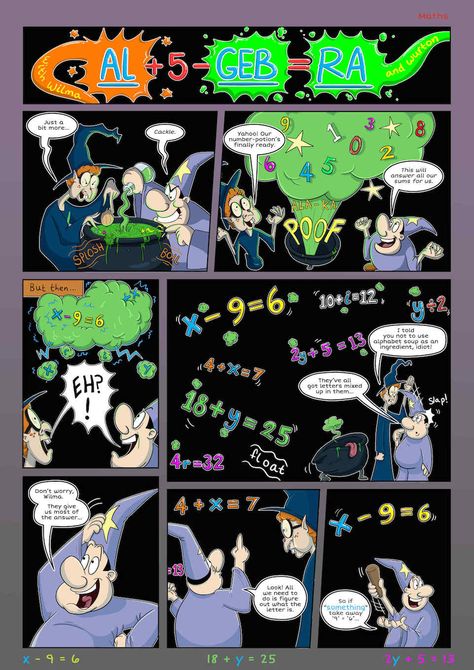 MATHS: Algebra - (Page 1) Interested in buying this edition? Math Comics, Comic Script, Holiday Homework, Algebraic Expressions, Maths Algebra, Mary Queen Of Scots, Comics Story, French Colors, Members Only