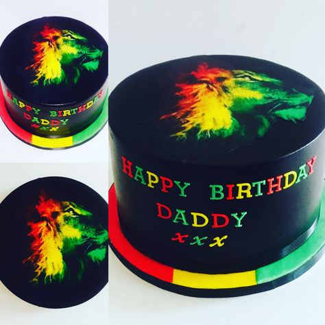 Rasta Birthday Cake, Bob Marley Cake Ideas, Jamaican Cake Design, Rasta Cake Ideas, Reggae Cake, Jamaica Cake, Jamaican Dessert, Rasta Cake, Bob Marley Cakes