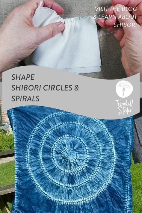 A blog of textile craft ideas. A sophisticated tie-dye pattern to inspire you to create with shibori stitch resist. Explore a new fabric craft of shibori stitch resist. Step by step shibori techniques explained. New creative textile projects to enable you to create Japanese creative textiles through shibori stitch resist techniques. “Just wanted to thank you, Annabel, for your generous posts and blogs.  I am new to Shibori, and your guidance has been so incredibly helpful.” Shibori Stitching Techniques, Shibori Techniques Pattern, Diy Shibori Tutorials, Shibori Stitching, Shibori Techniques Tutorials, Shibori Tutorial, Stitched Shibori, Clothes Dye, Shibori Textiles