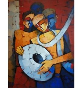 Deepa Vedpathak Archives - Indian Art PlaceIndian Art Place Musical Couple, Art Place, Couple Painting, Indian Art Paintings, Table Style, Indian Art, Musical, Canvas Wall Art, Art Painting