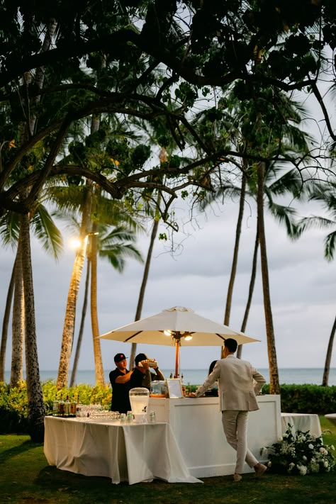 Island Wedding Aesthetic, Bvi Wedding, Hawaii Wedding Venue, Luxury Hawaii Wedding, Wedding Arch Hawaii, Sunset Ranch Wedding Hawaii, White Bar, Beach Wedding Inspiration, Destination Wedding Inspiration