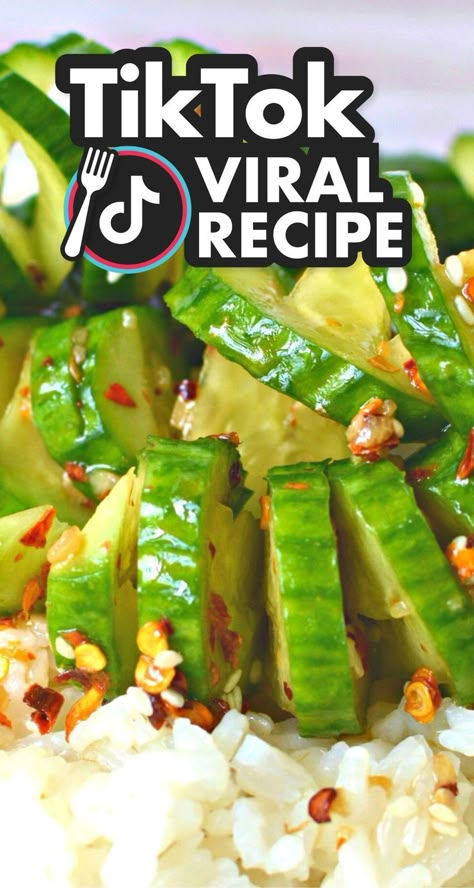 American Cucumber Recipe, Asian Inspired Cucumber Salad, Hawaiian Pickled Cucumber, Spiraled Cucumber Recipes, Cucumber Pesto Salad, Cucumber Trend Recipe, Spicy Spiral Cucumber, Sweet Cucumber And Onion Salad, Tofu Cucumber Salad