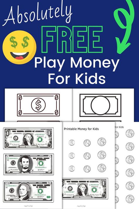 free printable play money Preschool Money Printables, Classroom Cash Printable, Diy Play Money, Free Printable Money For Kids, Paper Money Printable, Printable Money Template, Play Money Printable Free, Free Printable Play Money, Free Printable Money