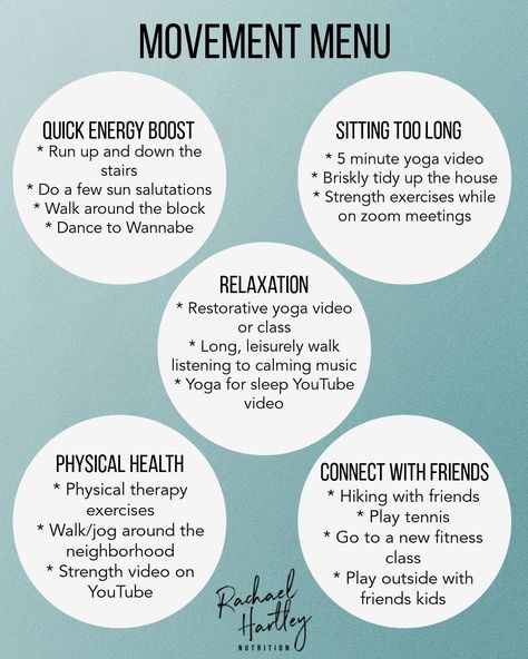 Intuitive Movement: How to Build a Movement Menu Healthy Movement Quotes, Joyful Movement Ideas, Movement Quotes Physical, Embodied Movement, Goal Visualization, Movement Motivation, April Goals, Movement Challenge, Movement Quotes