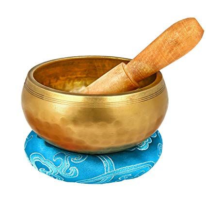 Amazon.com: Reehut 4.2'' Tibetan Meditation Yoga Singing Bowl Set, Hand Hammered Singing Bowl With Mallet & Silk Cushion, For Meditation, Chakra Healing, Prayer, Yoga and Mindfulness: Musical Instruments Harmony Design, Meditation Bowl, Tibetan Meditation, List Of Essential Oils, Energy Clearing, Tibetan Singing Bowls, Deep Meditation, Energy Cleanse, Singing Bowl