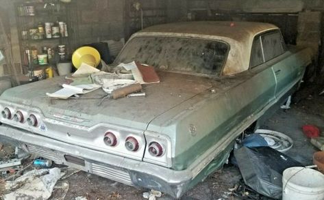 Estate Sale Find: 1963 Chevy Impala SS #ForSale #Chevrolet - https://barnfinds.com/estate-sale-find-1963-chevy-impala-ss/ Chevrolet Impala 1963, Barn Finds For Sale, 63 Chevy Impala, 1968 Chevy Impala, 1963 Impala, 1961 Chevy Impala, 1963 Chevy Impala, 1962 Chevy Impala, Barn Find Cars