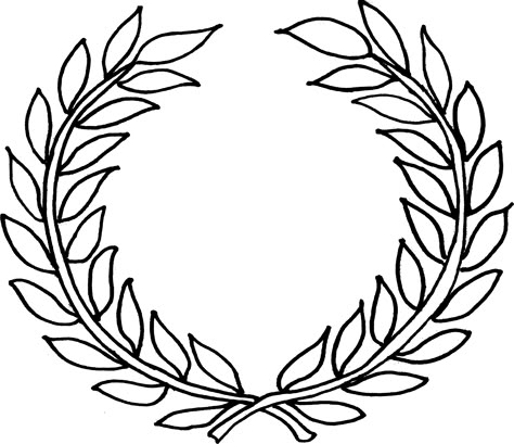 Greek Wreath, Laurel Wreath Crown, Olive Branch Tattoo, Wreath Tattoo, Greek Flowers, Wreath Crown, Crown Drawing, Crown Template, String Art Templates