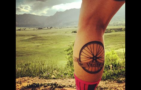 Awesome Bike Tattoos That Every Cyclist Must See - M... Bike Wheel Tattoo, Bicycle Tattoos, Tattoo Bike, Cycling Tattoo, Mountain Bike Tattoo, Bike Tattoo, Wheel Tattoo, Bicycle Tattoo, Mountain Bike Art