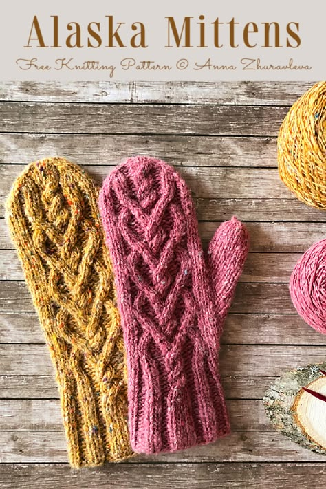 Winter Cable Mittens Free Knitting Patterns - Knitting Pattern Knitting Gloves Pattern, Knitted Mittens Pattern, Glove Pattern, Winter Crochet, Knitted Mittens, Gloves Pattern, Cable Knitting, Crochet Mittens, Mittens Pattern