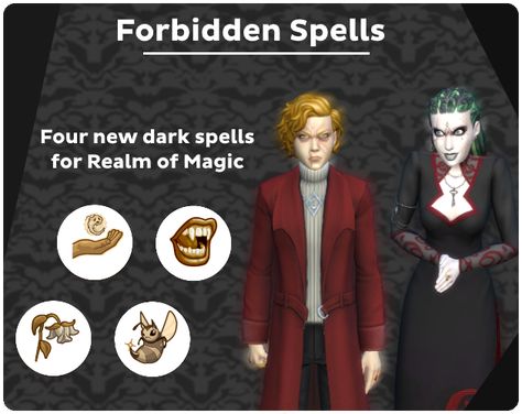 Four dark new spells for The Sims 4 Realm of Magic Sims 4 Witch Cc, Los Sims 4 Mods, Sims 4 Traits, Sims 4 Studio, The Sims 4 Packs, Sims 4 Game Mods, Sims 4 Expansions, Play Sims, Casas The Sims 4