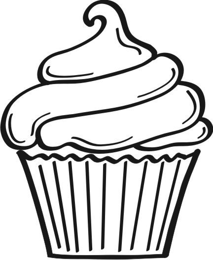 Free Cupcake Silhouette, Download Free Clip Art, Free Clip Art on Clipart Library Cupcake Outline, Baseball Clipart, Cupcake Coloring Pages, Cupcake Clipart, Cupcake Vector, Bahasa Jepun, Cupcake Drawing, Play Basketball, Cupcake Art