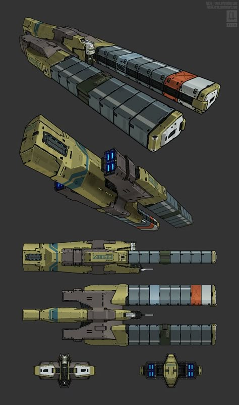 Futuristic Cargo Ship, Mercenary Spaceship, Space Freighter Ship, Scifi Cargo Ship, Cargo Spaceship Concept Art, Sci Fi Freighter, Sci Fi Cargo Ship, Space Cargo Ship, Spaceship Freighter