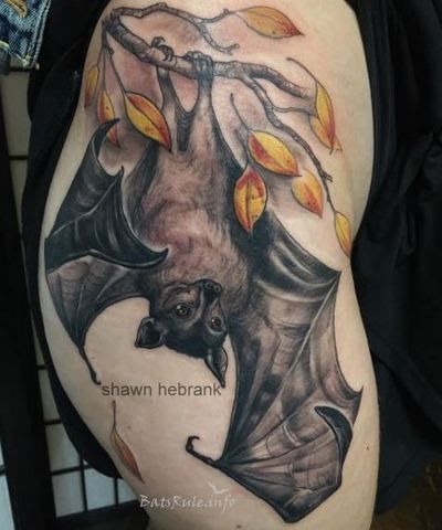 Bat Tattoos | Megabats, Flying-foxes, Fruit bats, Microbats Bat Tattoo Gothic, Bat Tattoos, Bats Tattoo Design, Bat Tattoo, Spooky Tattoos, Halloween Tattoo, Gothic Tattoo, Diy Tattoo, 1 Tattoo