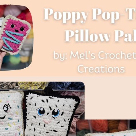 Crochet Poptart Pillow Free Pattern, Crochet Pop Tart Free Pattern, Crochet Pop Tart, Crochet Poptart, Pillow Pals, Pop Tart, Easy Crochet Patterns Free, Crochet Food, Beginner Crochet Projects