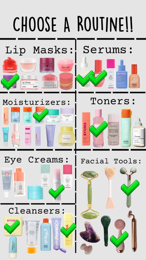 #skincare #routine #aesthetic #trendy #trends #foryou #choose #chooseyourskincare Sephora Gift Ideas, Skincare Routine Aesthetic, Routine Aesthetic, Prom Makeup Looks, Sephora Skin Care, Diy Skin Care Recipes, Eye Makeup Designs, Facial Skin Care Routine, Glamour Makeup