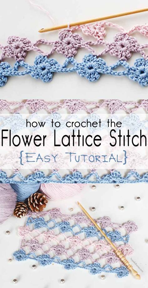 Easy Crochet Lace Pattern, Flower Stitch Crochet, Lace Crochet Stitches, Crochet Boot Cuffs Free Pattern, Crochet Flower Lace, Crochet Quilts, Crafting Witch, Lap Afghan, Crochet Edging Pattern