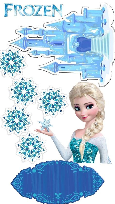 Bolo Frozen, Frozen Cake Topper, Frozen Cake, Birthday Design, Cake Designs, Cake Topper, Cake Toppers, Phone Wallpaper, Frozen