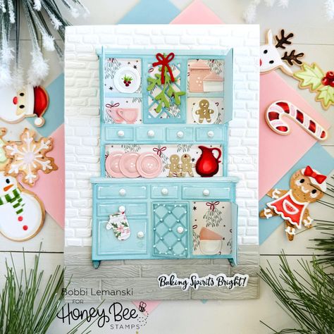 Baking Spirits Bright With the New Release! : Honey Bee Stamps Stamps Of Life Christmas Cards, Bee Christmas, Baking Spirits Bright, Stamps Of Life, Bee Creative, Honey Bee Stamps, Paper Craft Supplies, Gifts Cards, Greeting Card Design