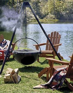 Cowboy Cauldron, Cowboy Fire Pit, Oven Outdoor, Outside Fire Pits, Steel Fire Pit, Fire Pit Grill, Urban Cowboy, Cooking On The Grill, Camping Food