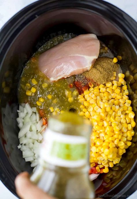 White Bean Chicken Chili Crockpot, Roasted Jalapenos, White Bean Chicken Chili Recipe, White Chicken Chili Recipe Crockpot, Chili White, White Chicken Chili Slow Cooker, Chicken Chili Crockpot, White Bean Chicken Chili, Slow Cooker Chicken Chili