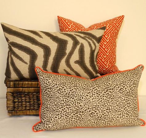 zebra cushion safari pillow african animal print tan and | Etsy Green Animals, British Colonial Style, African Animals, Colonial Style, Eclectic Style, Mixing Prints, Cozy Space, Eclectic Home, Stuffed Animal Patterns