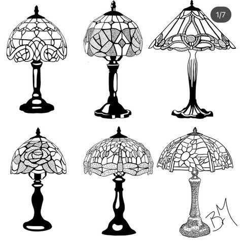 Tattoos Of Antiques, Ceiling Fan Tattoo, Tiffany Lamp Drawing, Vintage Lamp Drawing, Antique Lamp Tattoo, Stained Glass Lamp Tattoo, Tiffany Lamp Tattoo, Vintage Lamp Tattoo, Lamp Tattoo Design