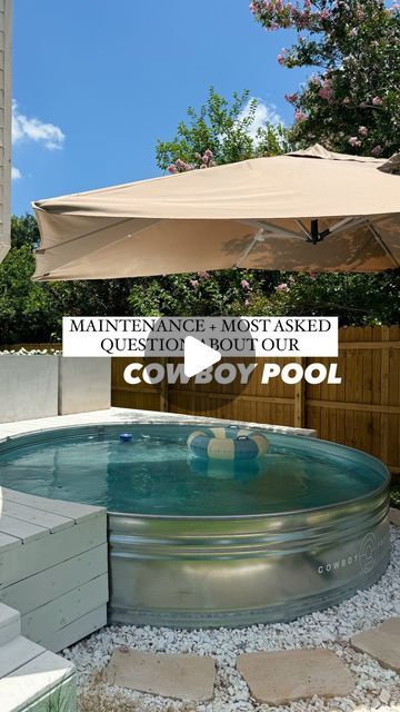 Cowboy Pool Ideas, Diy Pools, Stock Tank Swimming Pool, Cowboy Pool, Water Ideas, Pool Stuff, Stock Tank Pool, Oh Honey, Tub Pools